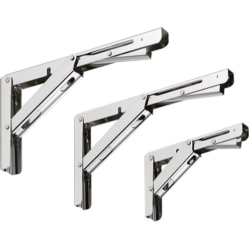 スガツネ【ステンレス鋼製折りたたみ棚受EBN型(重量用)】EBN-200-SL~他