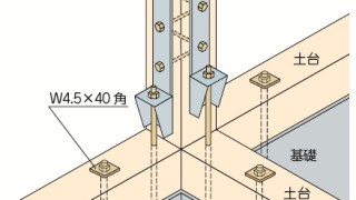 ホールダウン金物の施工～2個づかい～旧来の施工方法6-7-△