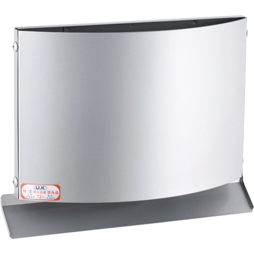 宇佐美工業【ステンW型フード付ガラリUK-WEN 72°ダンパー付 (自然吸排気)】UK-WEN100BFD-HL~他