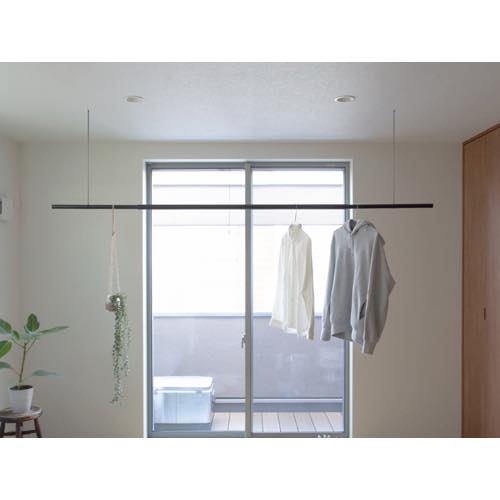 森田アルミ【伸縮物干し竿 simple laundry bar SEN(シンプルランドリーバー セン)】SENホワイト～他