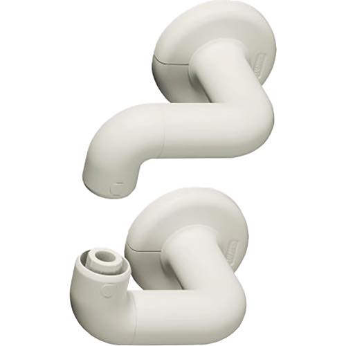 BAUHAUS(バウハウス)【32ソフトアクアレール　オフセットブラケット(上下セット)】SAQ-06W(040-7316)