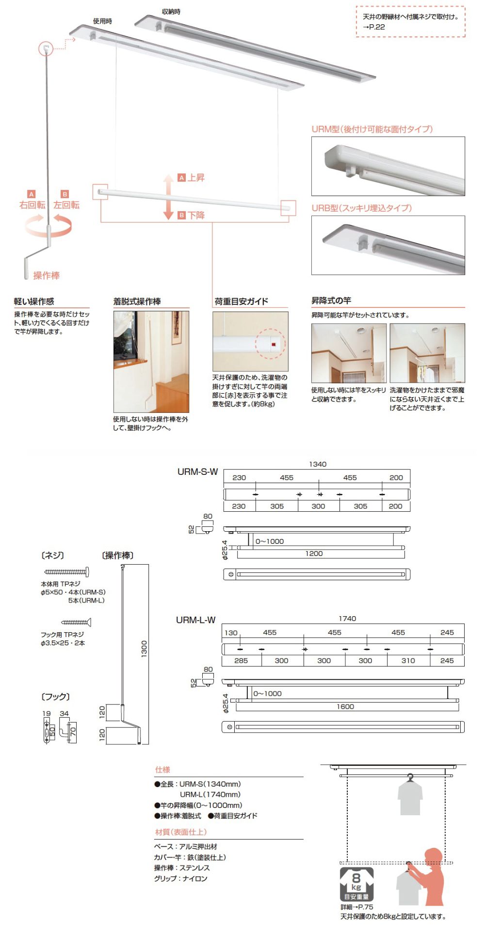 入手困難 フリートライフ川口技研 ホスクリーン ホワイトURM-L-W URM-S-W 面付型セット買い