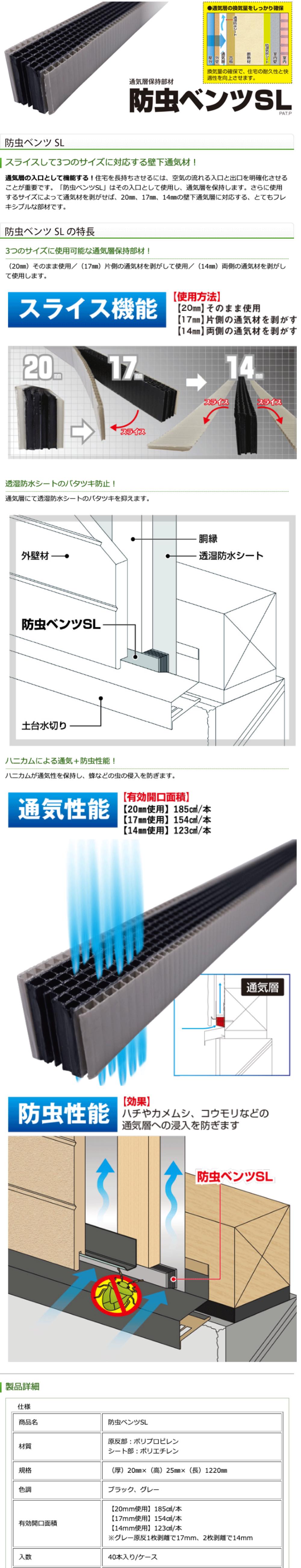 新品 送料無料 日本住環境 防虫ベンツＳＬ 40本 ケース