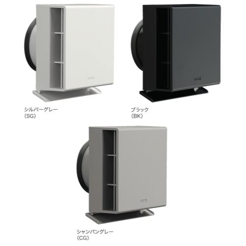 ナスタ【樹脂強制換気用スリムタイプKS-8820PHE/KS-8620PHE　防火ダンパーなし】KS-8620PHE-BK～他