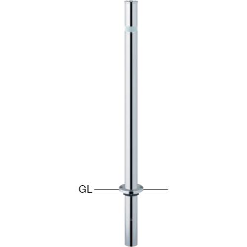 サンポール【リフターφ48.6　ステンレス製　固定式】LA-5U