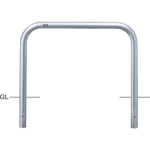 サンポール【アーチ　ステンレス製　φ60.5×W1000×H650　固定式】AA-7U10-650