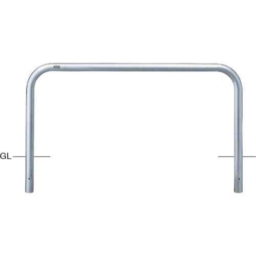 サンポール【アーチ　ステンレス製　φ60.5×W1500×H650　固定式】AA-7U15-650