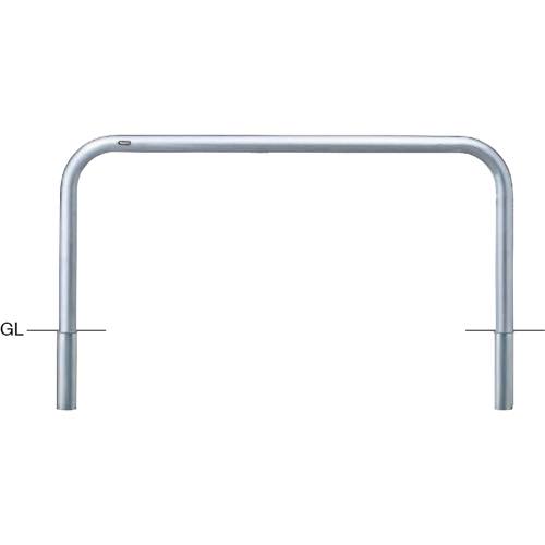 サンポール【アーチ　ステンレス製　φ60.5×W1500×H650　差込式】AA-7S15-650