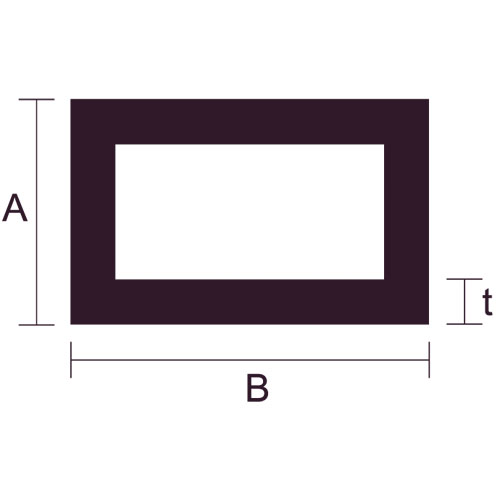 安田【アルミ不等辺角パイプ ブロンズ】t1.5×A10×B15㎜~他