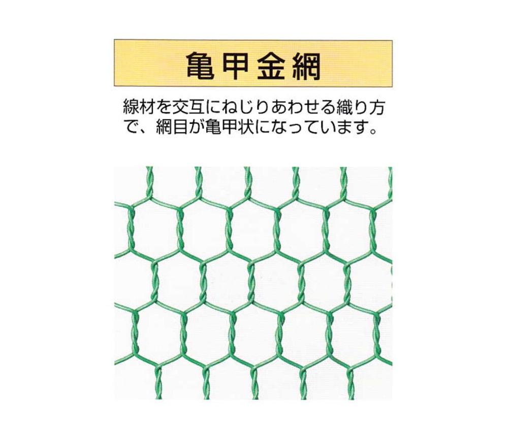 吉田隆【ビニール亀甲金網 ♯20】0.85(♯20)mm×10mm～他 - 「匠の一冊」公式通販サイト