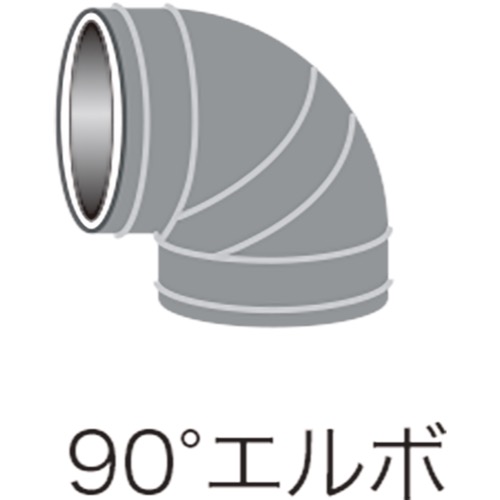 早川ゴム【ベンソン配管防音材おとなし君　先付けタイプ　共通　継手部材　90°エルボ】P-DL100～他