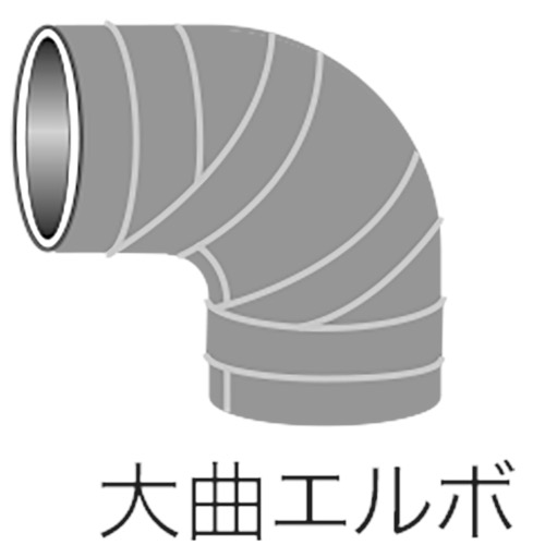 早川ゴム【ベンソン配管防音材おとなし君　先付けタイプ　共通　継手部材　大曲エルボ】P-LL100～他