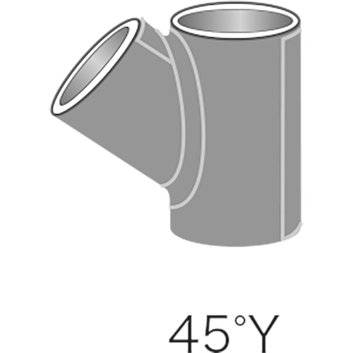 早川ゴム【ベンソン配管防音材おとなし君　先付けタイプ　共通　継手部材　45°Y】P-45Y100×100～他