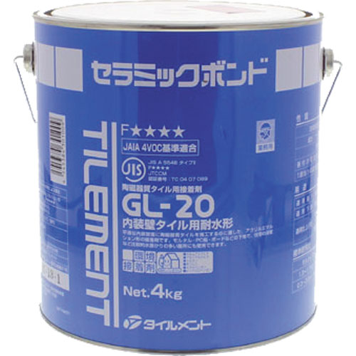 タイルメント【GL-20 内装壁タイル張り用耐水形接着剤 】