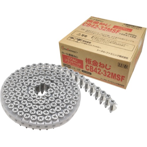 トータル・ファスニング【ロール連結ネジ 板金ねじ】CB42-25MSF~他