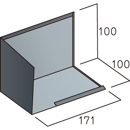 ヨネキン【屋根用　壁際捨水切B左　Y-431】