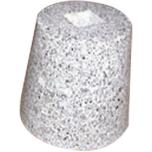 ノーブランド【白御影石柱受<丸>】白丸4寸~他