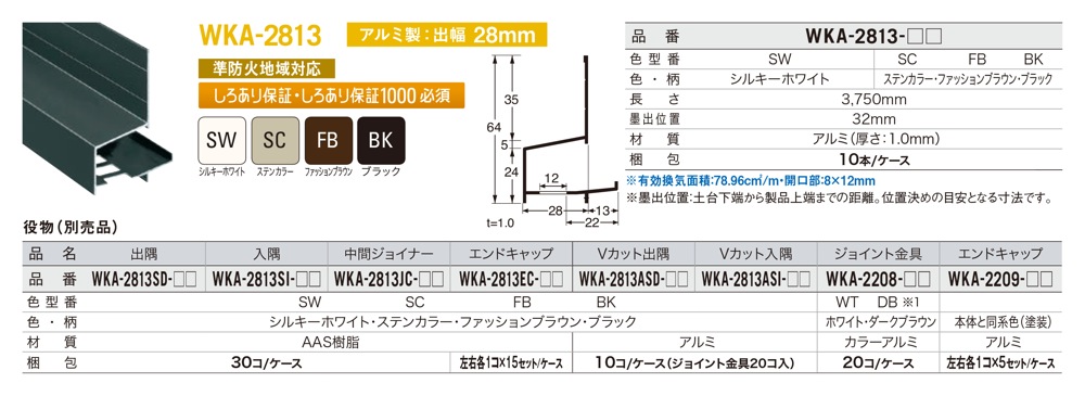 JOTO 防鼠付水切り 本体(鋼板製) ブラック WKF-N3515-BK 3,030mm 10本 通販