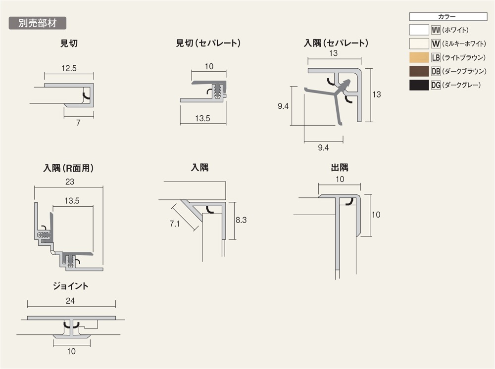 通販 アルパレージ用 見切 セパレート AMS2 フクビ 浴室 リフォーム