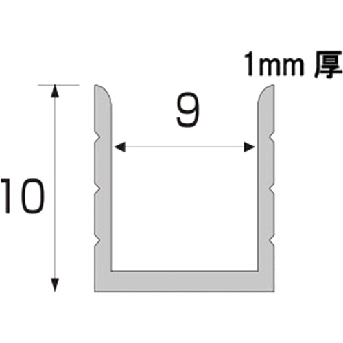 アルインコ【メタルモール アルミパネル縁コ型9.0】FM192S~他