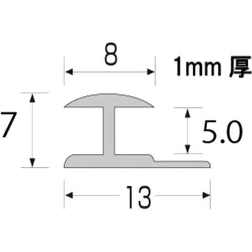 アルインコ【メタルモール アルミジョイナー エ型5】FM196S~他