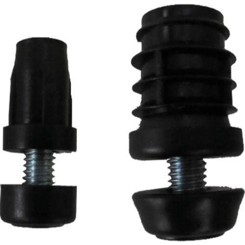 アルインコ【樹脂キャップ 丸パイプ用アジャスター付】AC343K2~他