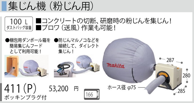 マキタ(Makita) 411P 粉じん用集じん機