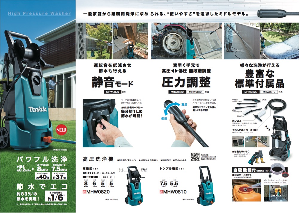92%OFF!】 マキタ Makita 高圧洗浄機 シンプル機能タイプ 100V 50 60Hz ...