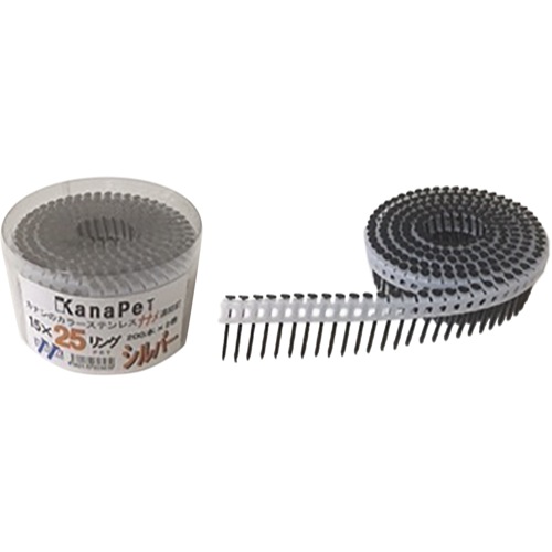 河南製鋲【カラーステンレス プラシートロール釘リング胴部 (ナナメ連結平頭)】KPN-1525-PET~他